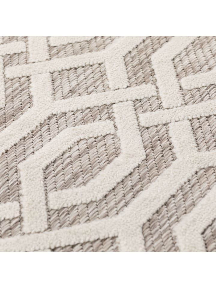 KADIMA DESIGN Wetterbeständiger Teppich in Geometrie-Optik günstig kaufen