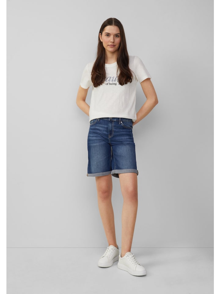 s.Oliver Jeans-Hose kurz in Blau günstig kaufen