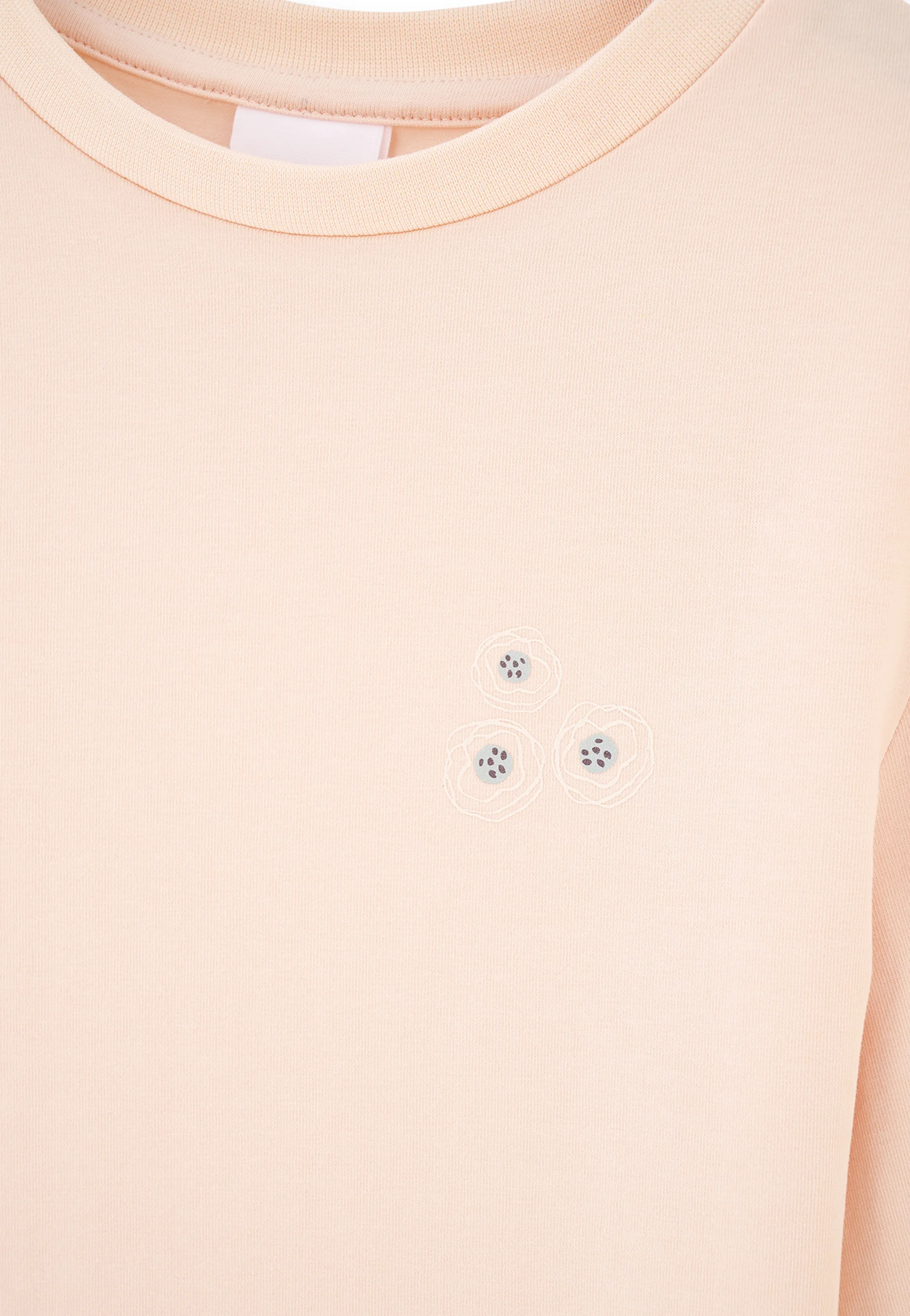 Conjunto floral regular de cuello redondo y manga larga DAGI - Pijama