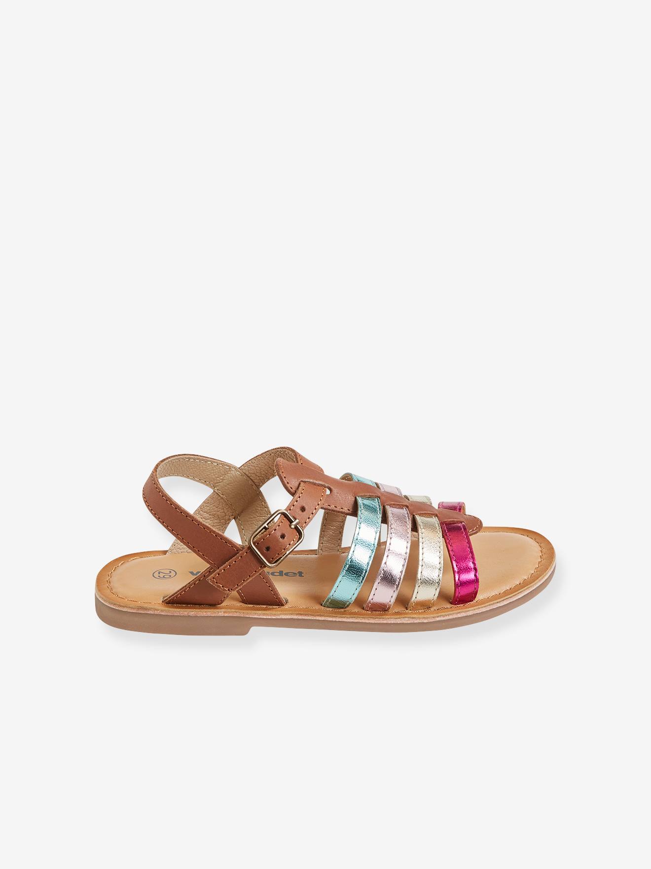 Vertbaudet Mädchen Römersandalen - neongelb
