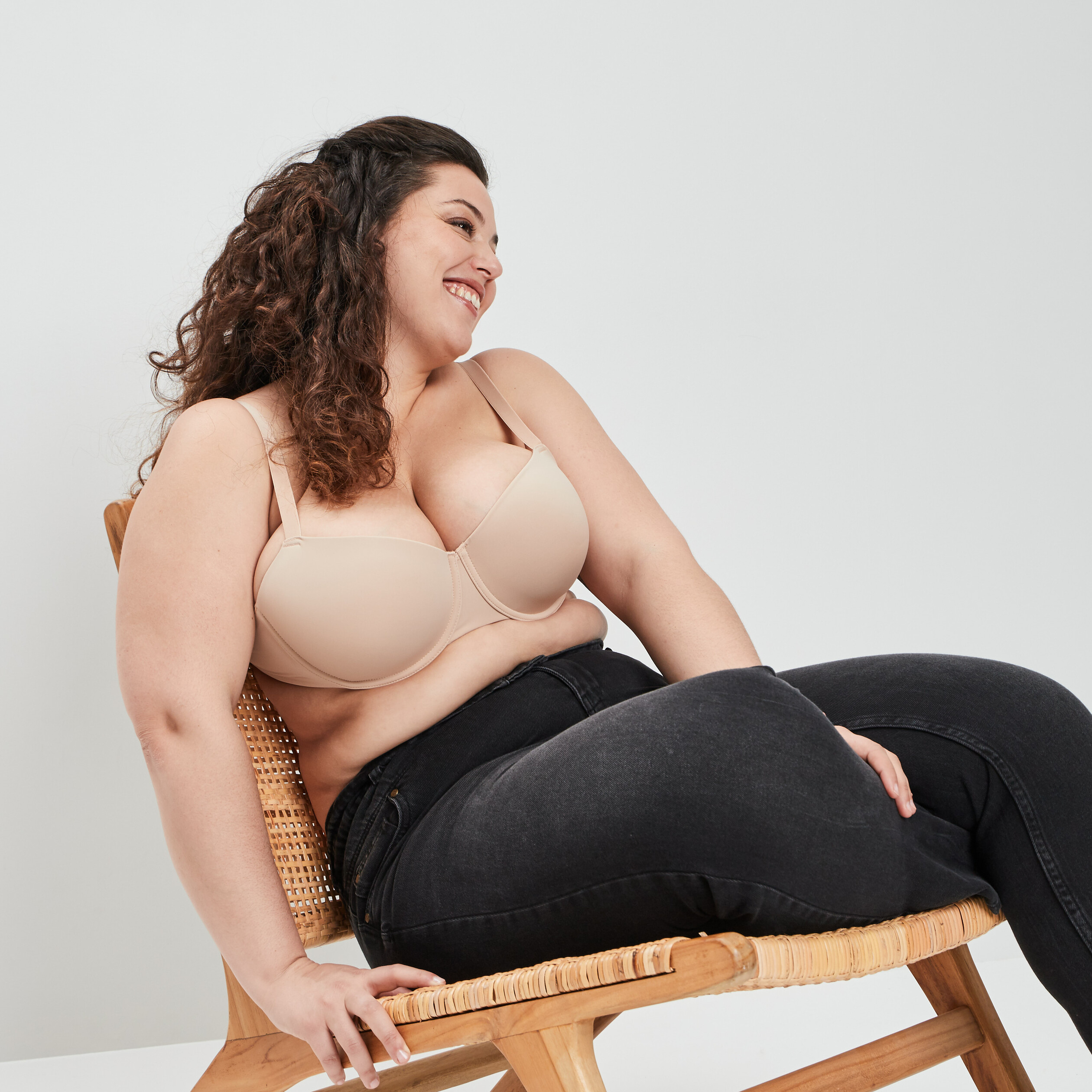 Soutien-gorge corbeille sable femme grande taille | La Halle
