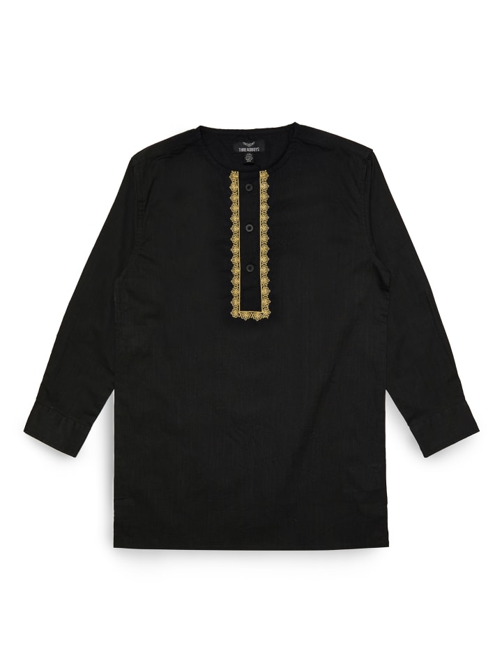Threadboys Langarmhemd TBB Woven Eid Walsh in Black günstig kaufen