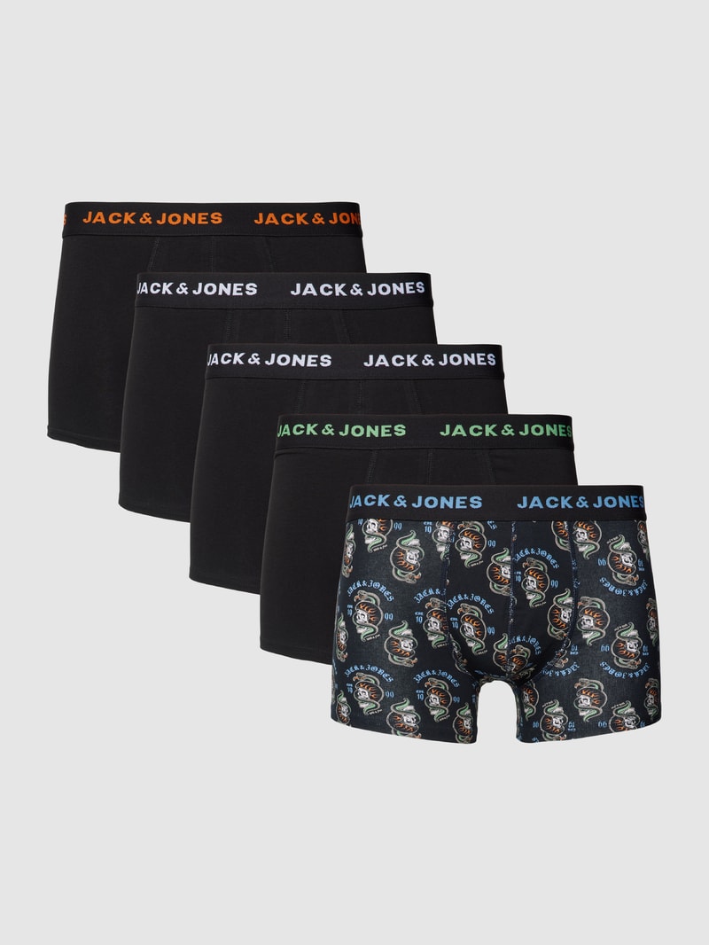 Trunks im 5er-Pack Modell 'SUBOO' in schwarz