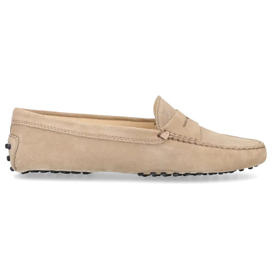 Tod's - Mokassins GOMMINI Veloursleder - beige