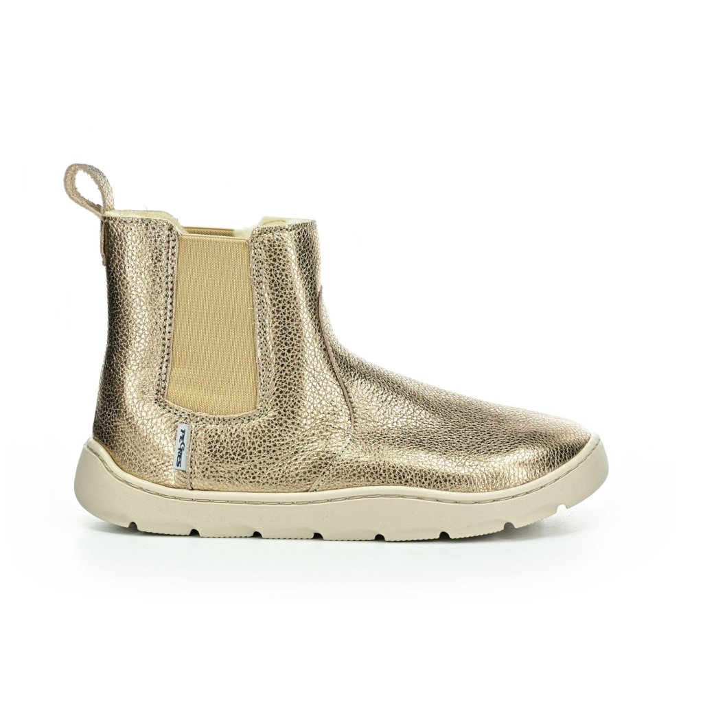 Pegres SBF58W kupferfarbene Chelsea  Winterbarfußschuhe