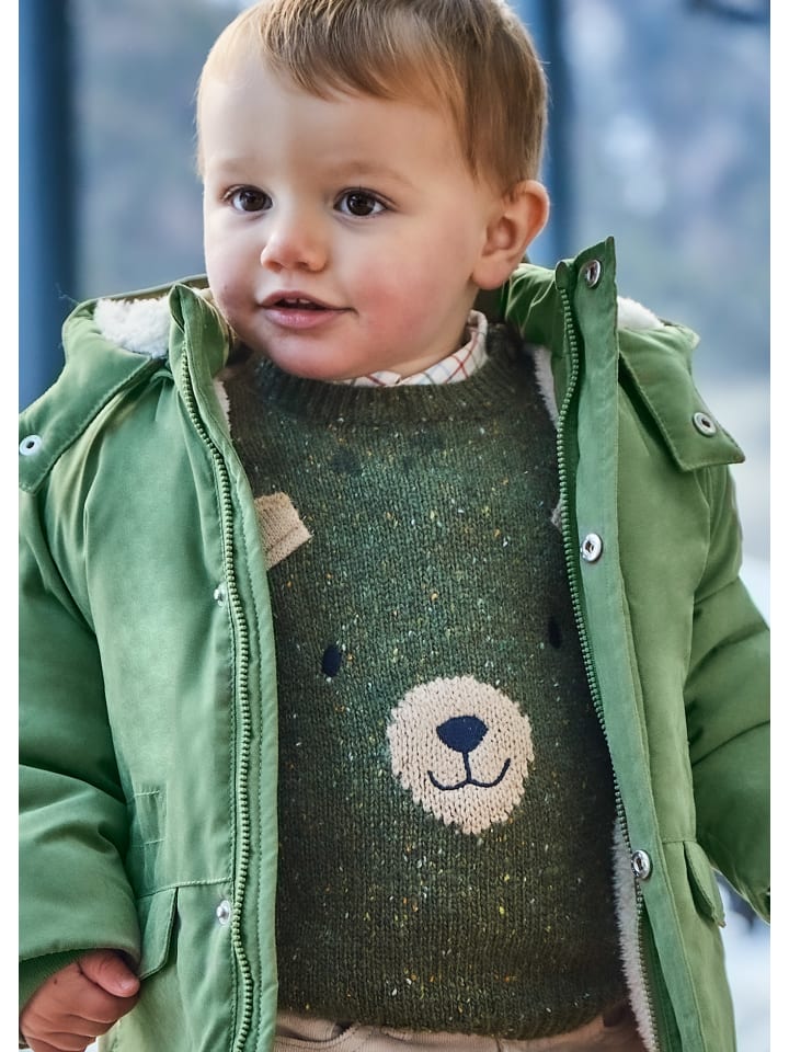 Mayoral Pullover Bär-Gesicht in grün günstig kaufen