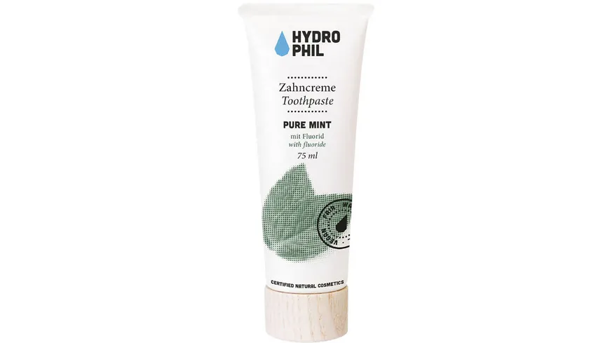 HYDROPHIL Zahncreme Pure Mint – mit frischer Pfefferminz-Note 75 ml