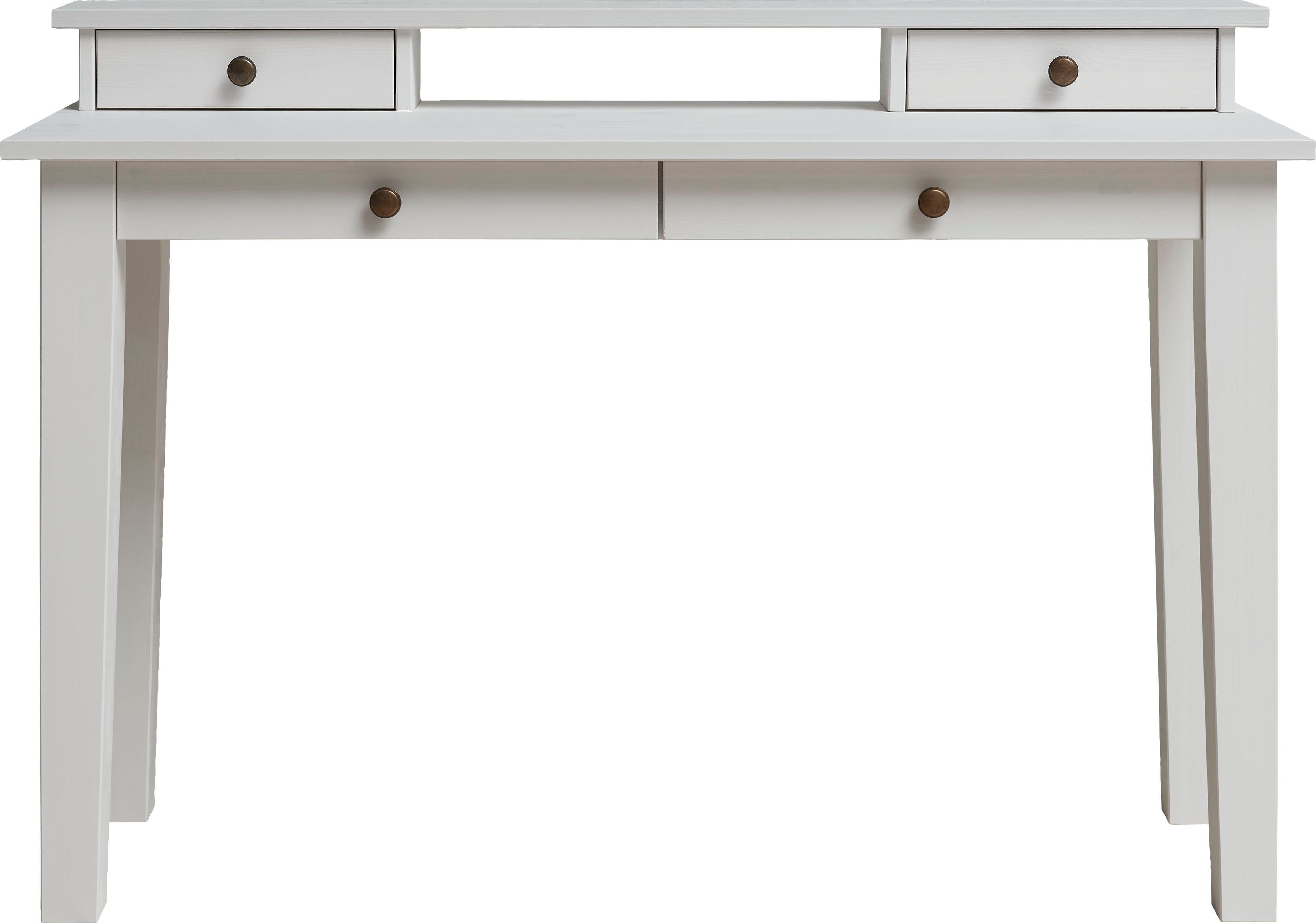 Wohn[glück]lich by Infantil Schreibtischaufsatz Solvita, Tischaufsatz Schminktisch Aufsatz Kiefer massiv Breite 120 cm Landhaus