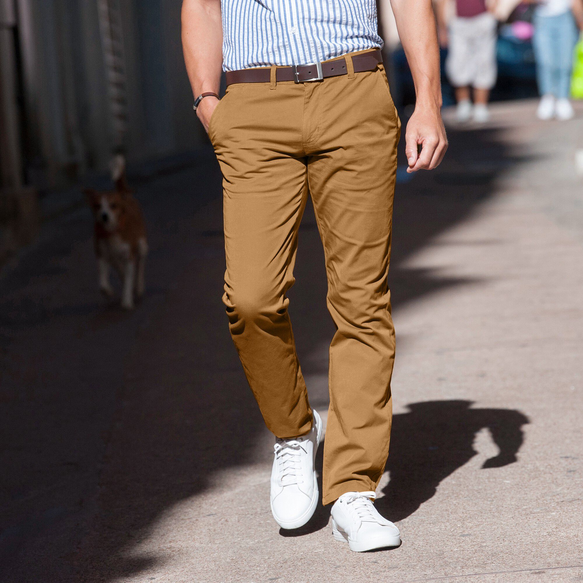 Pantalon chino toile sergé