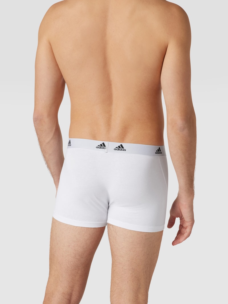 Trunks mit Label-Schriftzug im 3er-Pack in weiß