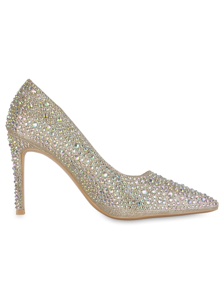 VAN HILL High Heels Ann in Gold günstig kaufen