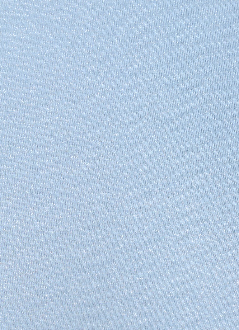 Pulover Claudia Sträter cu guler înalt, tricotat fin, cu lurex.