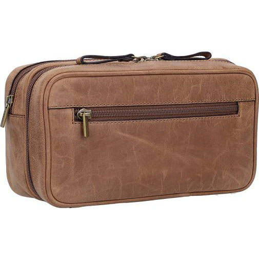 Fossil Travel Kulturbeutel Leder 23 cm