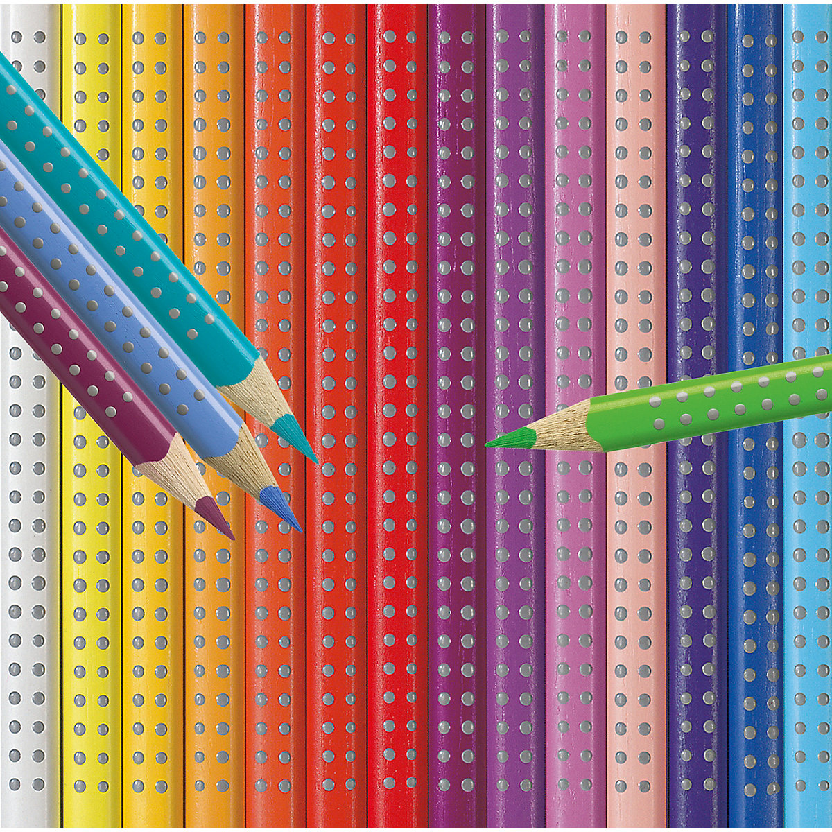 Buntstifte COLOUR GRIP, wasservermalbar, 24 Farben
