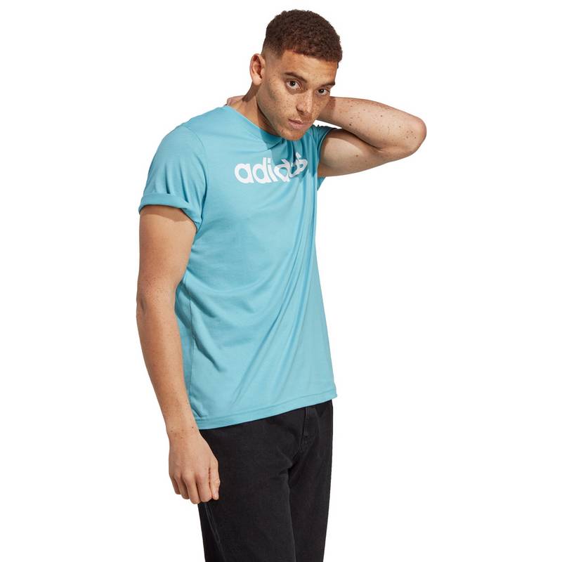 adidas ESSENTIALS LINEAR EMBROIDERED LOGO T-Shirt Herren