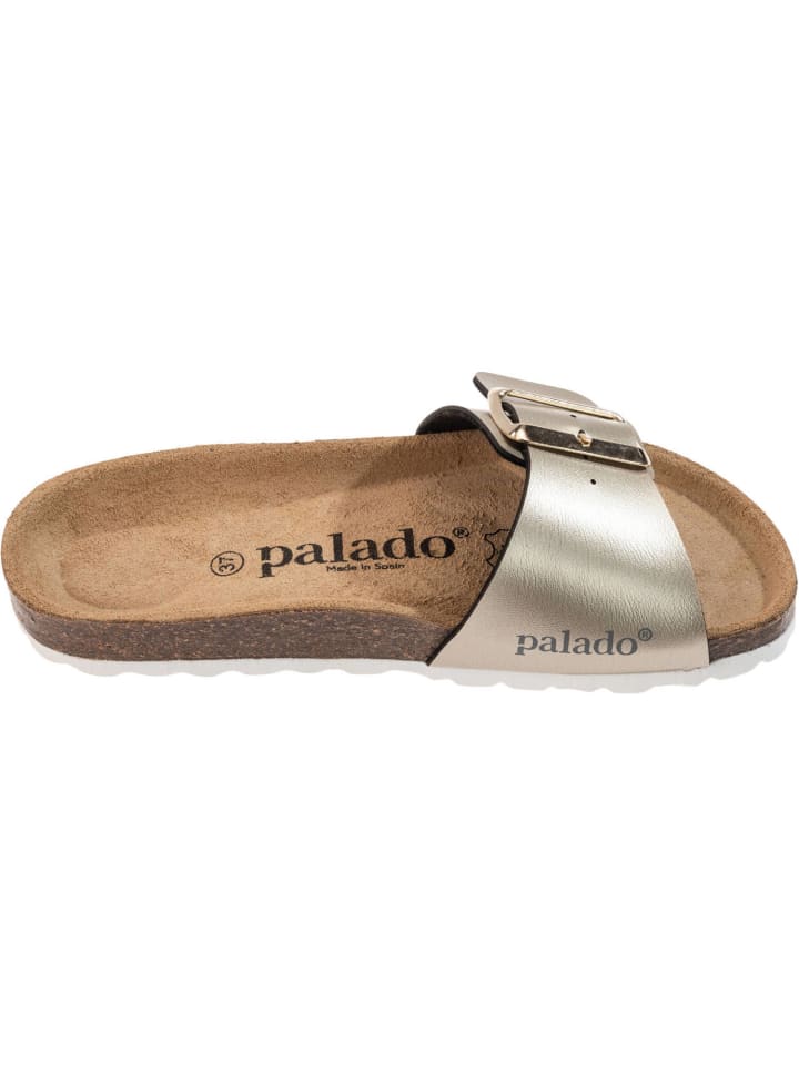 palado Pantoletten in mattgold günstig kaufen