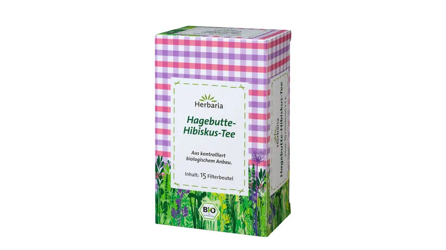 Herbaria Hagebutte-Hibiskus-Tee bio 15 Filterbeutel 30 g