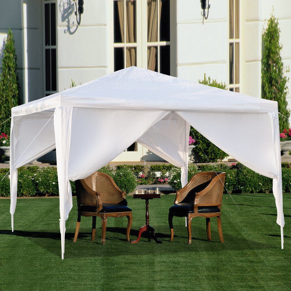 FCH Partyzelt, 3x3m Pavillon Festzelt Wasserdicht mit 4 seitenteilen