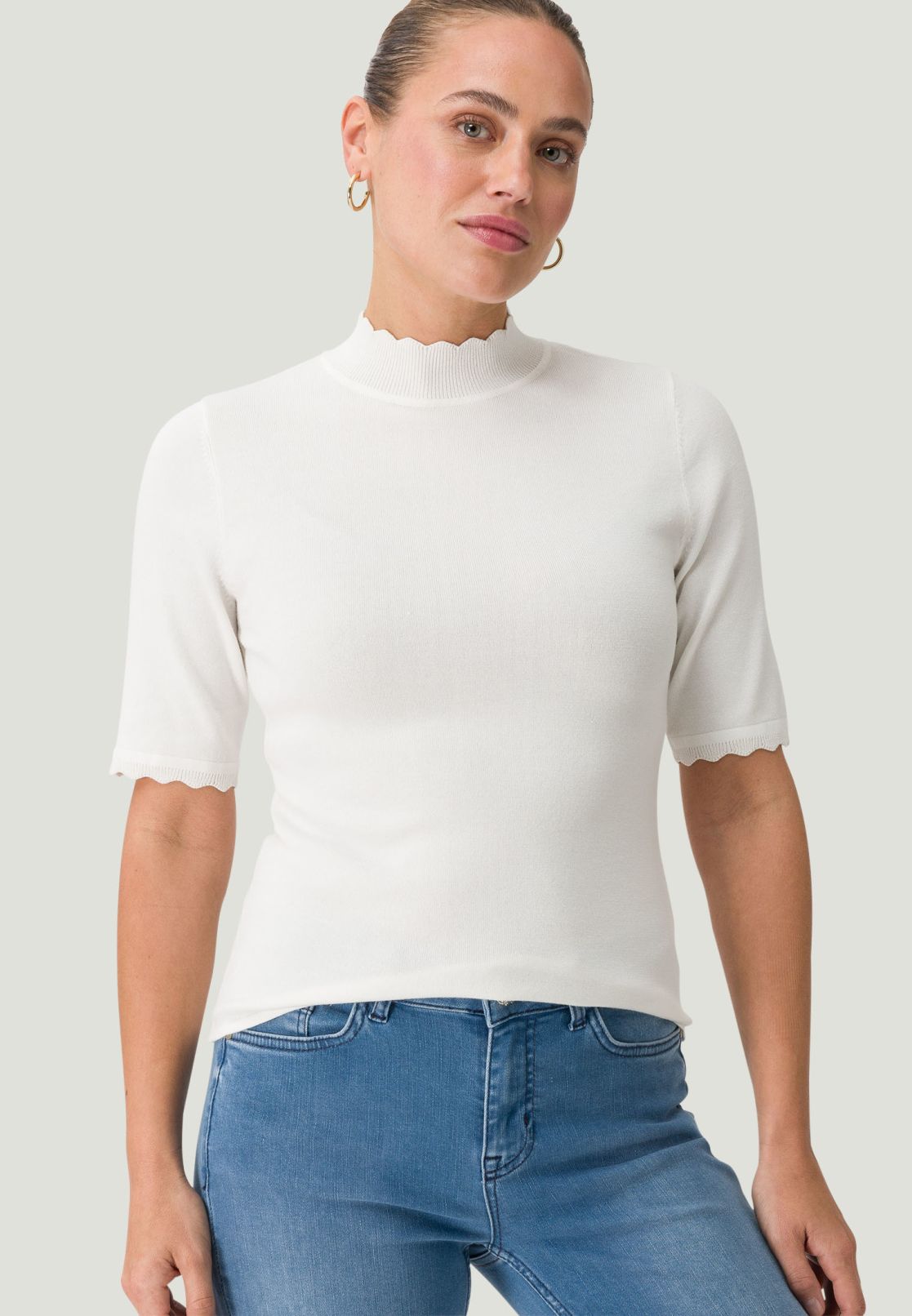 Pullover mit Stehkragen