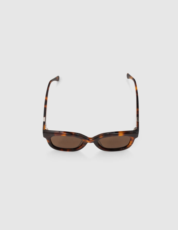 Lunettes solaires miel style oversize papillon Femme