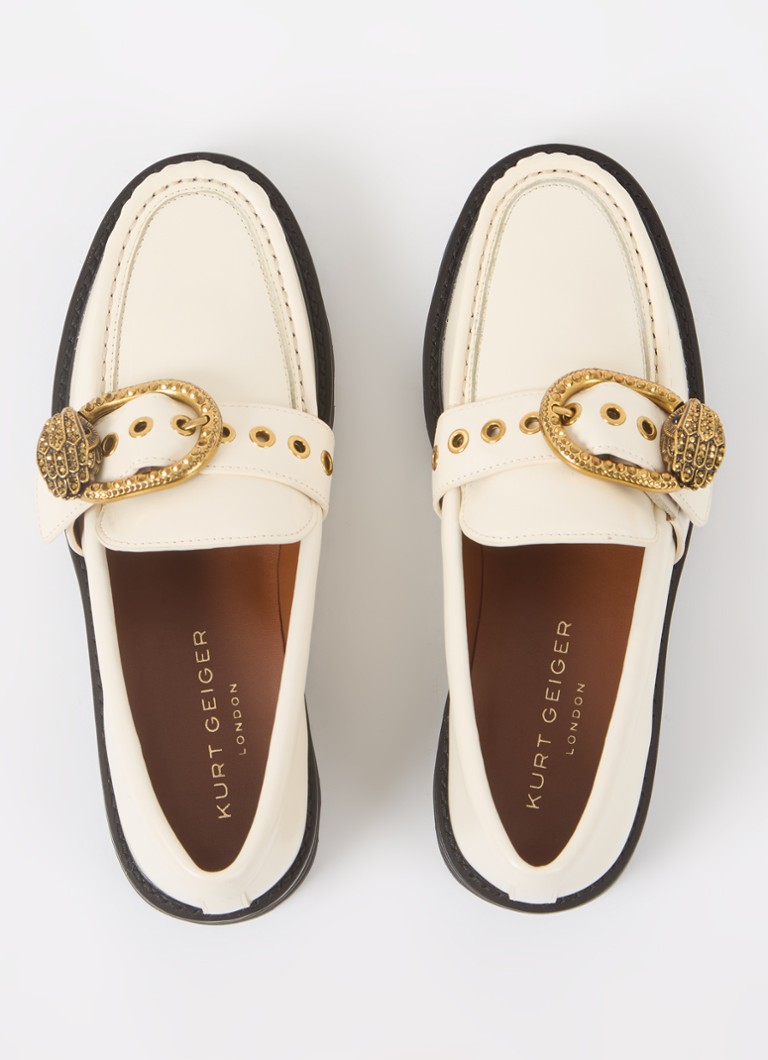 Mocassini in pelle Mayfair di Kurt Geiger con dettaglio fibbia