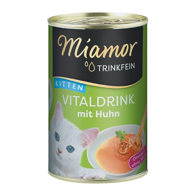 Miamor Snacks Miamor Trinkfein Vitaldrink Kitten mit Huhn 24x125ml