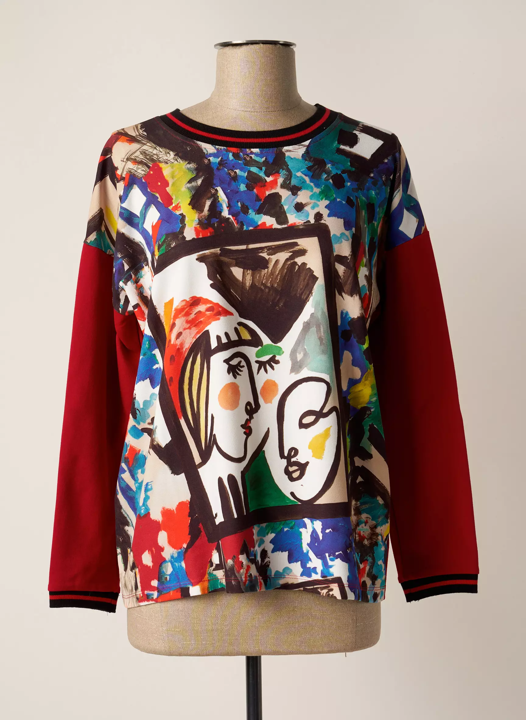 Maloka Tops Femme couleur rouge