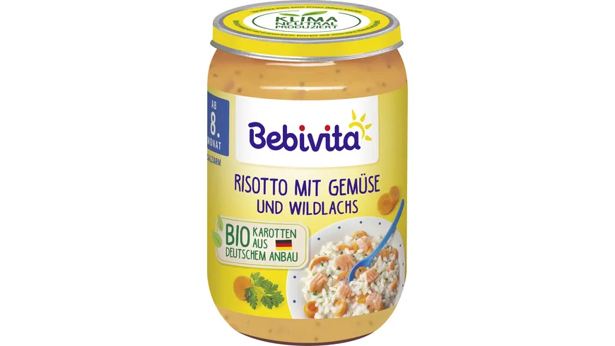 Bebivita Menüs ab 8. Monat Risotto mit Gemüse und Wildlachs 220 g
