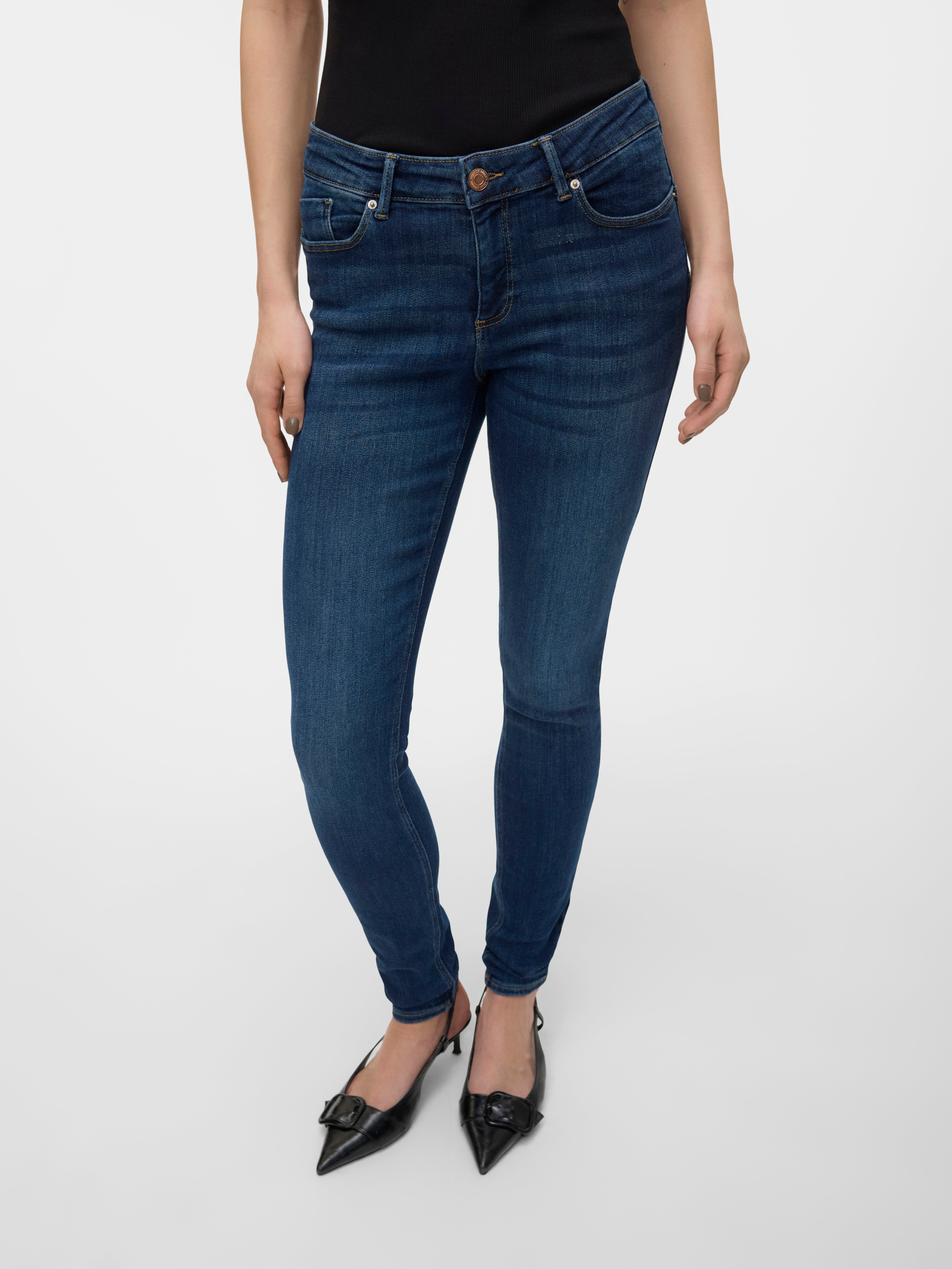 VMTANYA Mid Rise Skinny Fit Jeans