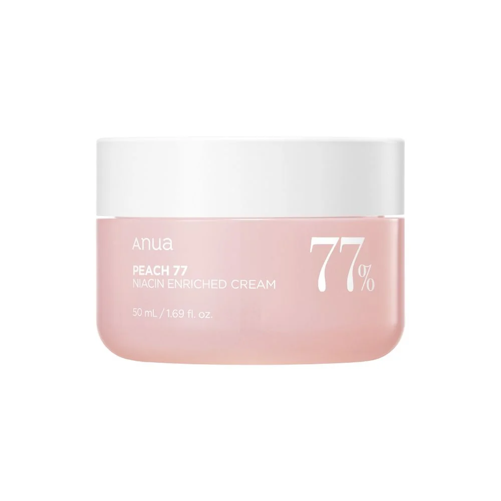 Crema PEACH 77 enriquecida con niacina - Gel facial iluminador, tratamiento facial iluminador de 24 horas, gel facial hidratante, tratamiento facial hidratante de 24 horas