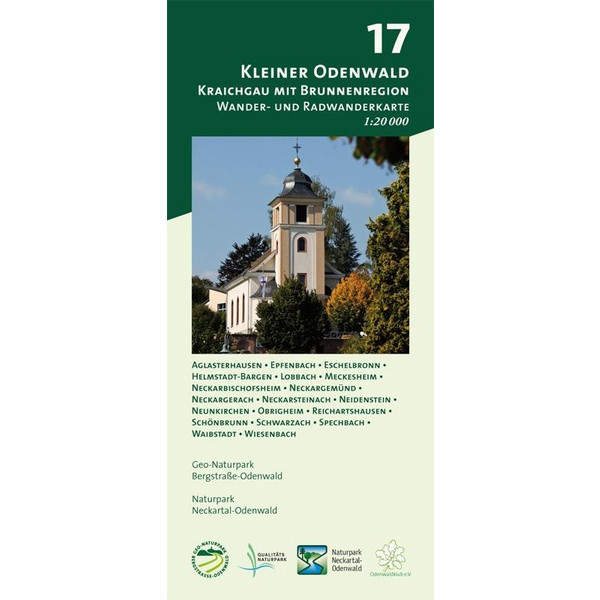 Kleiner Odenwald - Kraichgau mit Brunnenregion 1 : 20 000 - Wanderkarte
