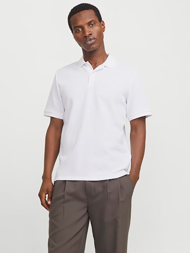 Jack & Jones Poloshirt in Weiß günstig kaufen