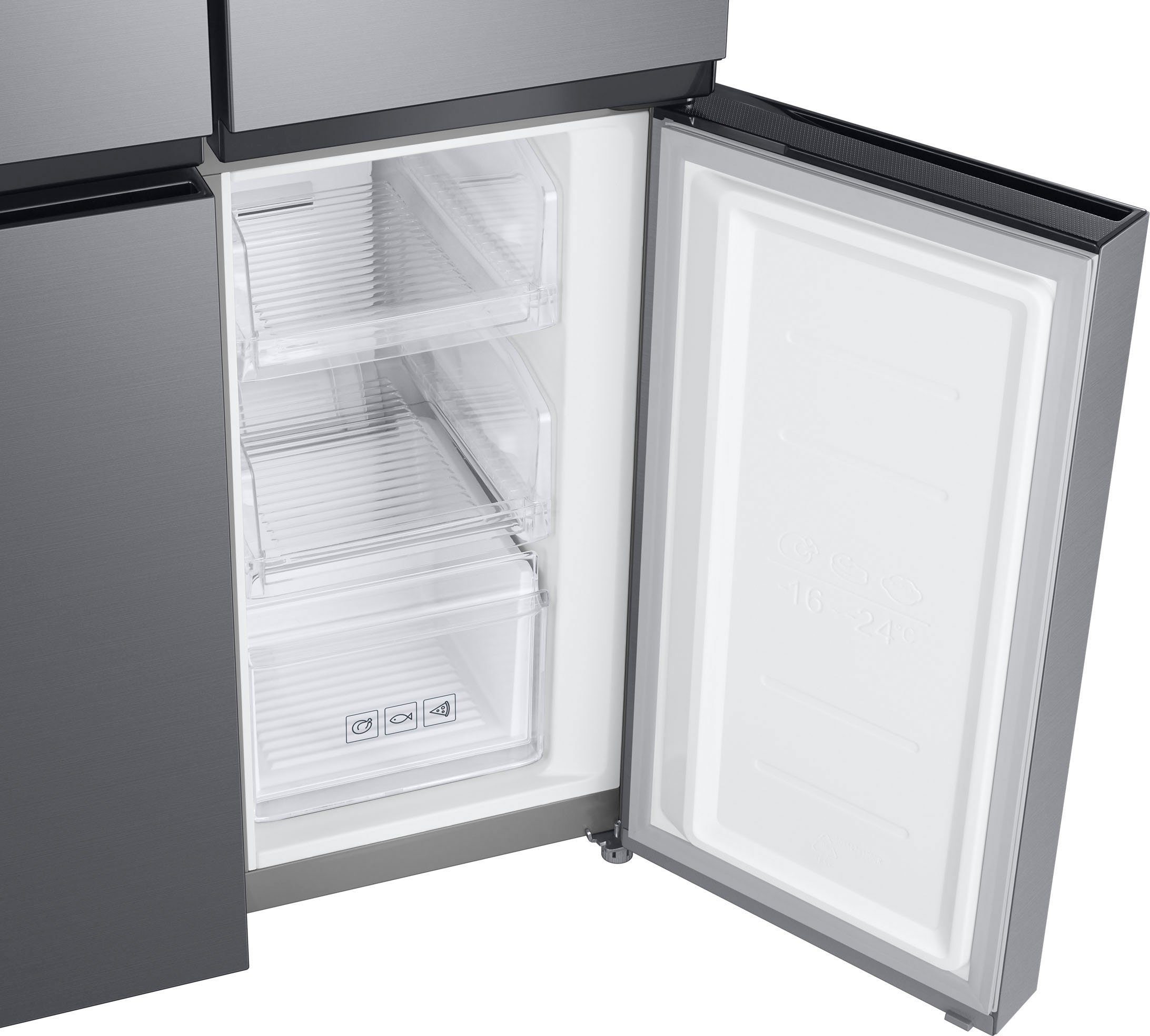 Samsung French Door RF4000 RF48A400EM9, 179,3 cm hoch, 83,3 cm breit
