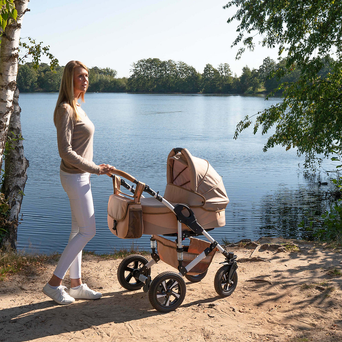Hamburg | 3 in 1 Kombi Kinderwagen Komplettset | Luftreifen Kombikinderwagen