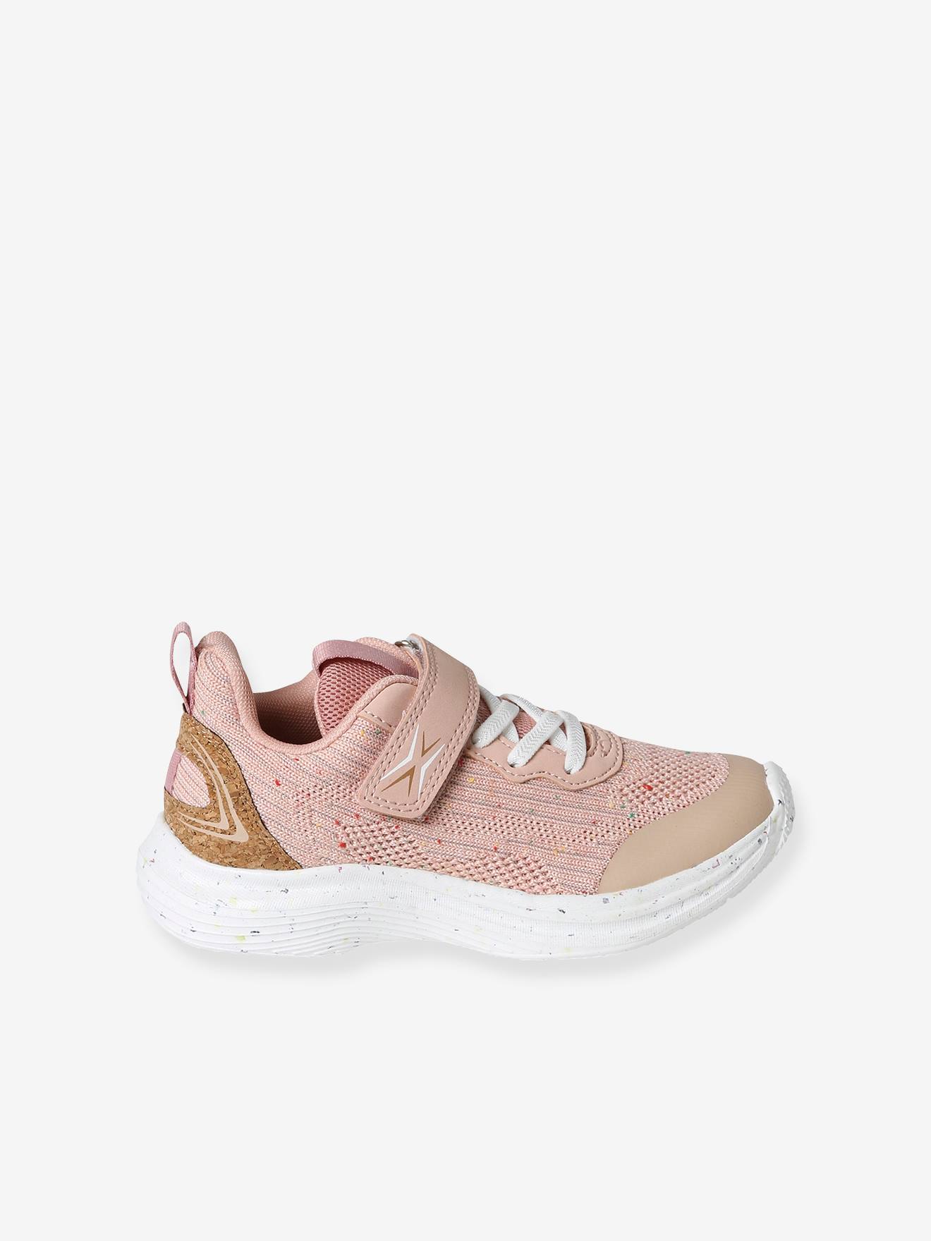 Vertbaudet Mädchen Sneakers, elastische Schnürung - rosa