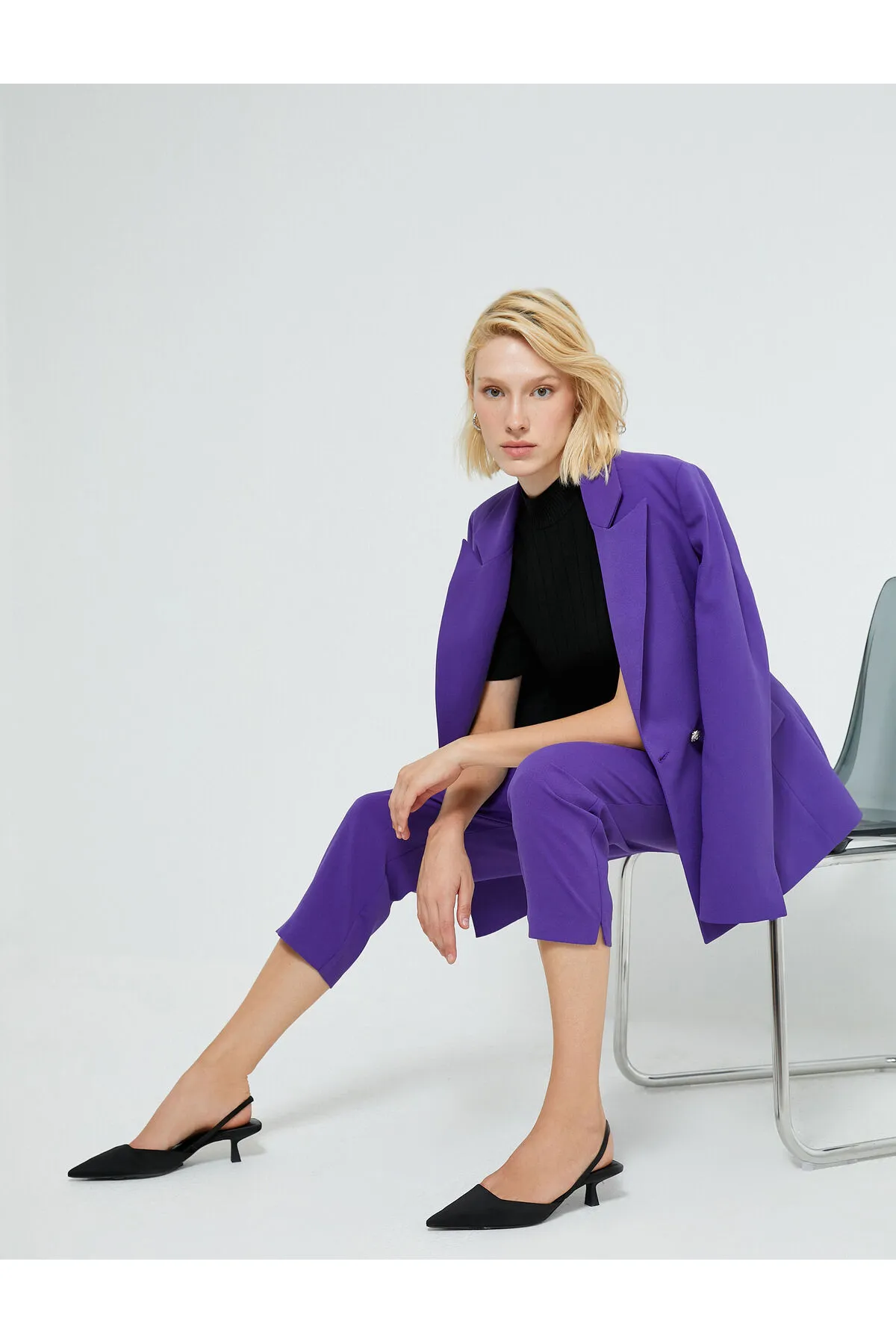 Koton  Crop-Hose mit Taschen