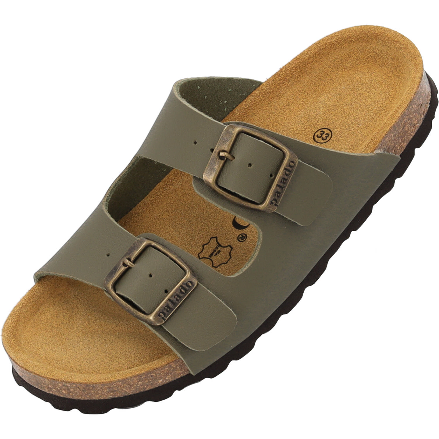 Palado Kids Korfu B Basic, Pantoletten, Kinder, Khaki