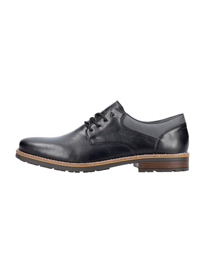 rieker Business Schnürschuhe in Schwarz günstig kaufen
