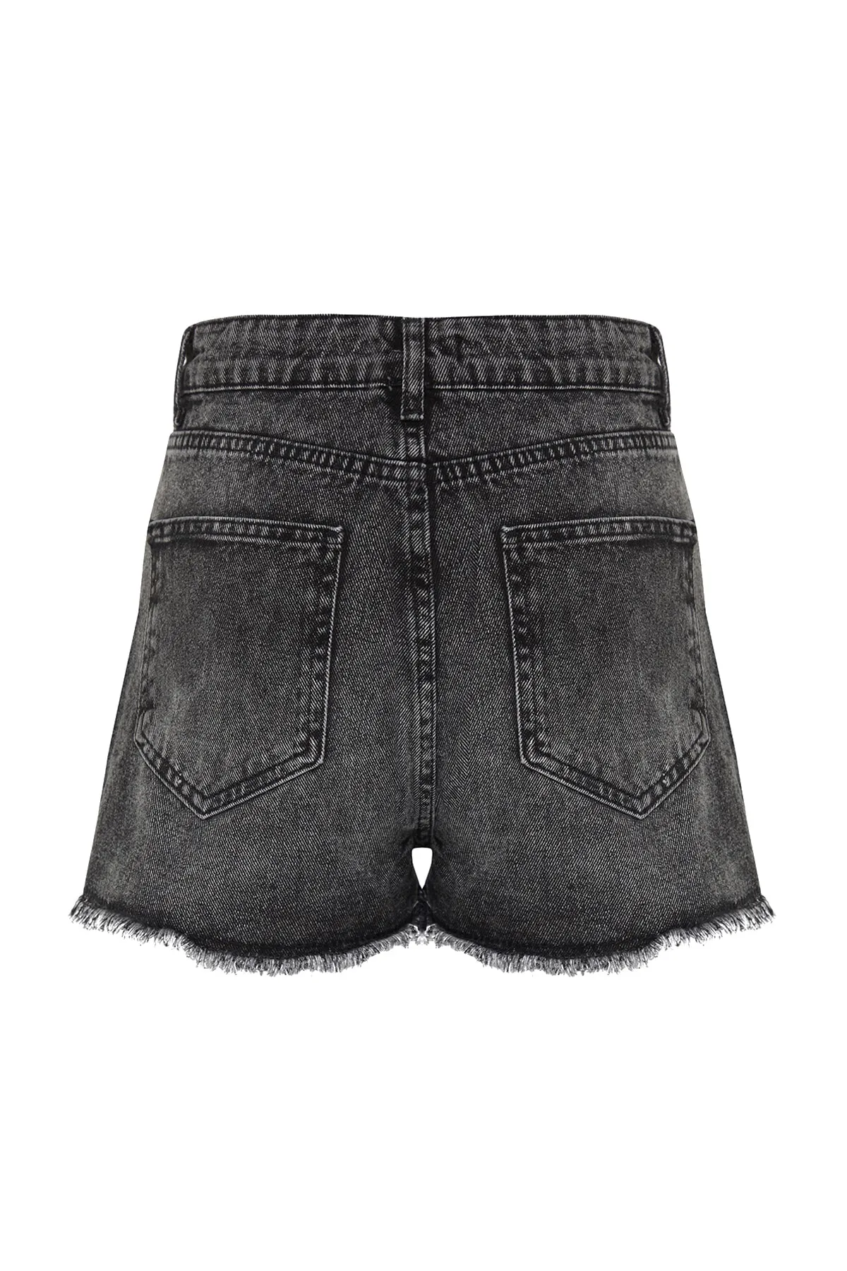 Trendyol Collection  Shorts - Schwarz - Hoher Bund