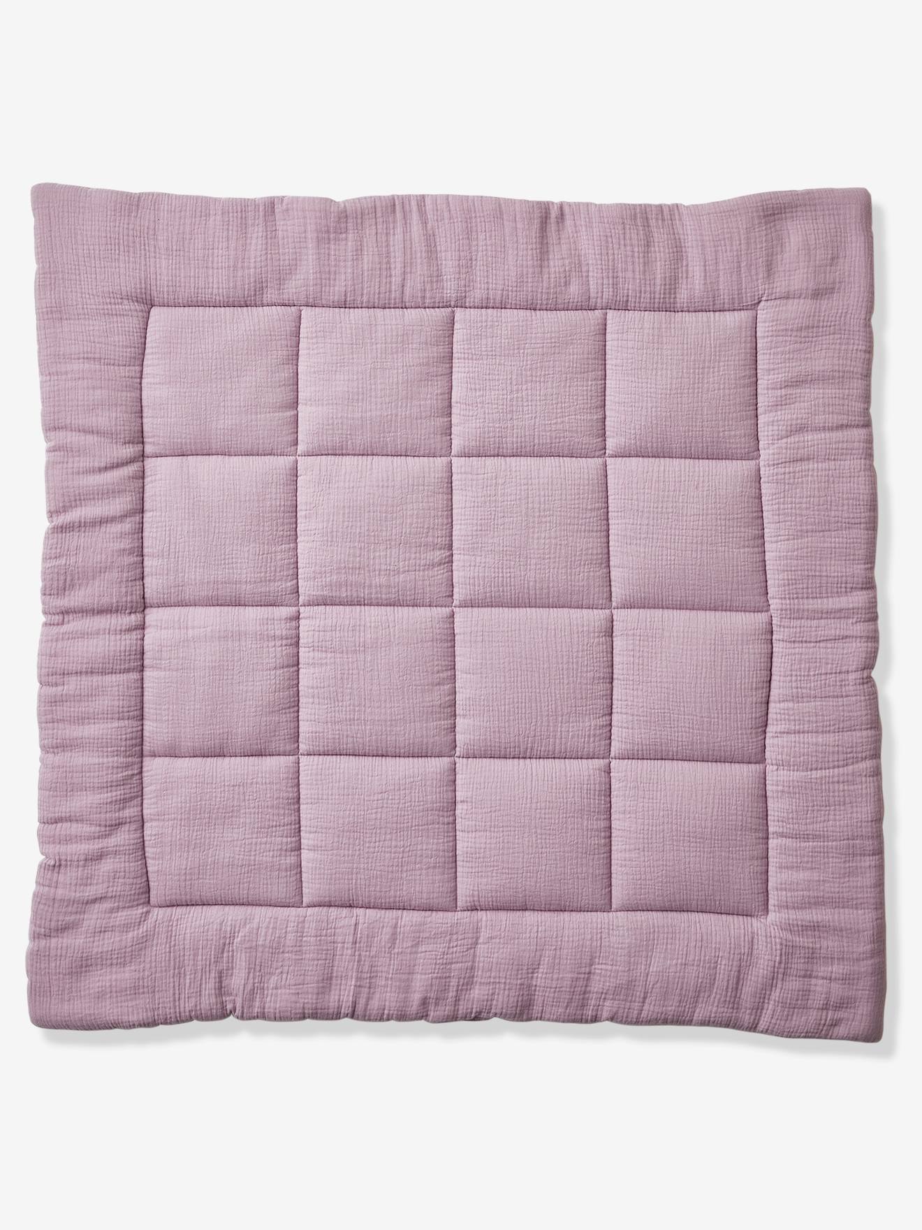 Couverture bébé en gaze de coton bio* COMÈTES parme