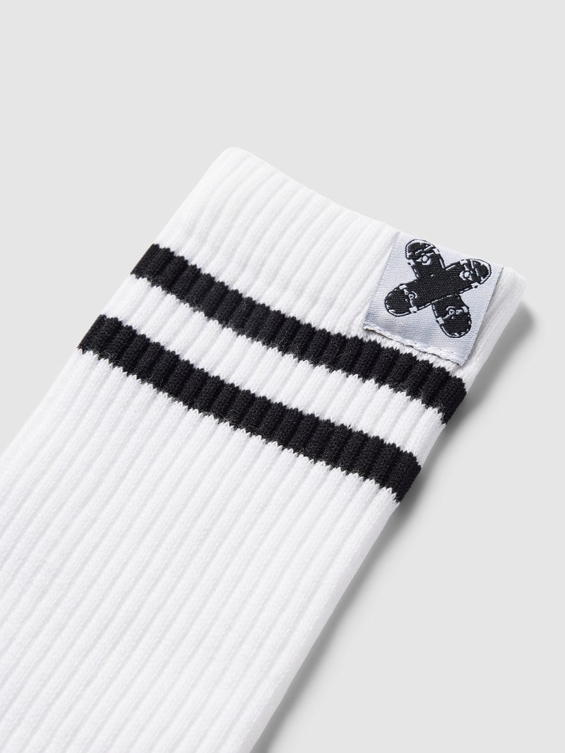 Socken mit Label-Detail in schwarz