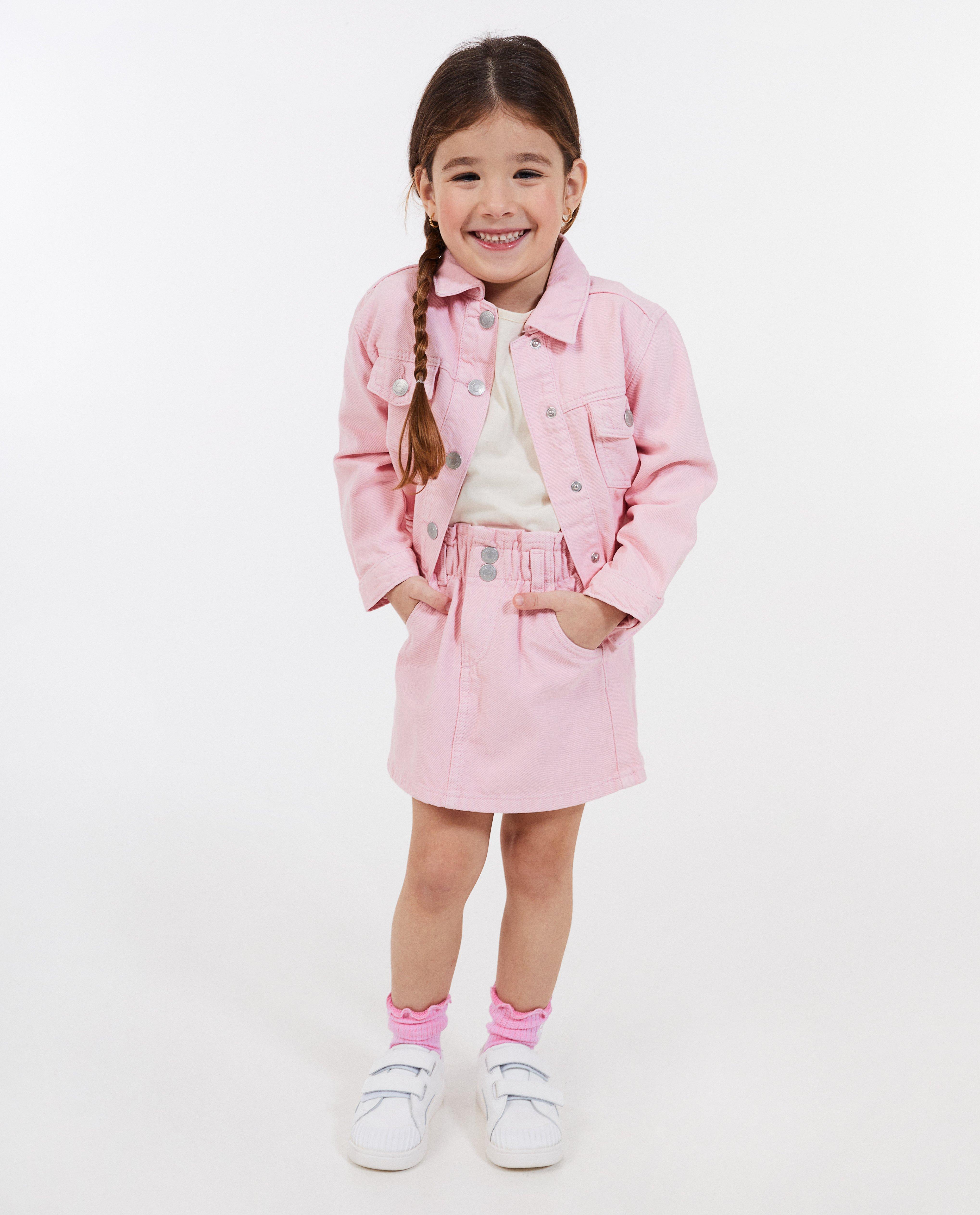 Vestă din denim Milla Star Pink roz deschis