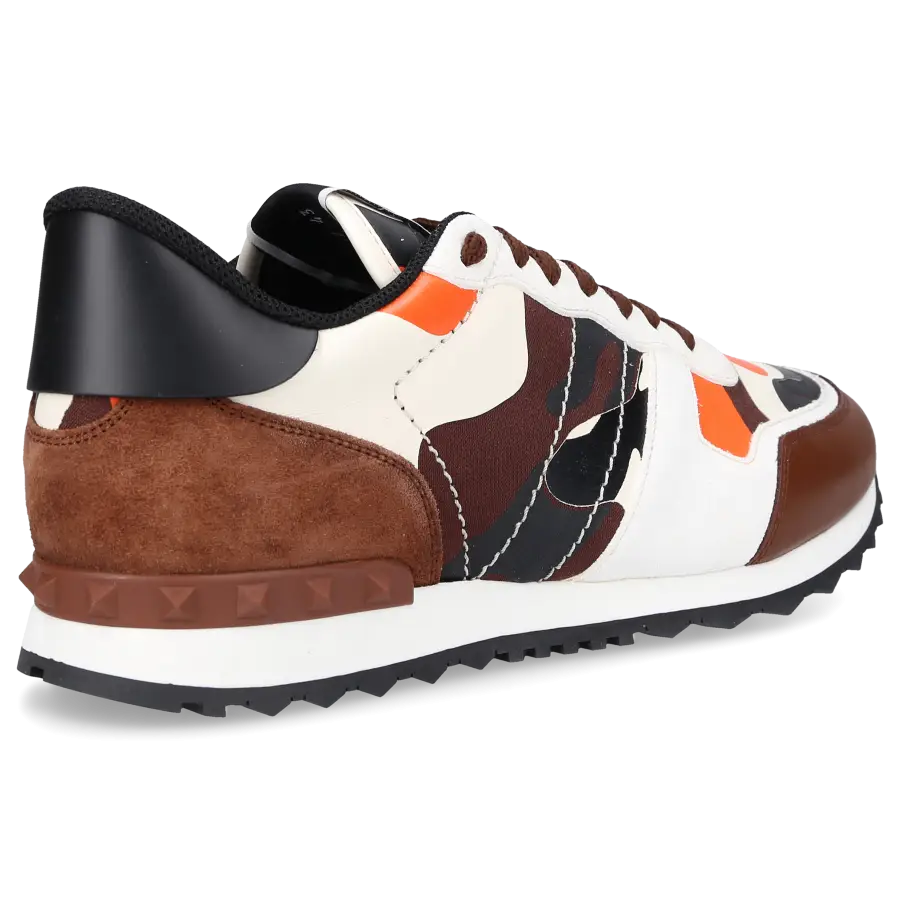 Valentino Garavani - Sneaker low ROCKRUNNER Veloursleder - braun
