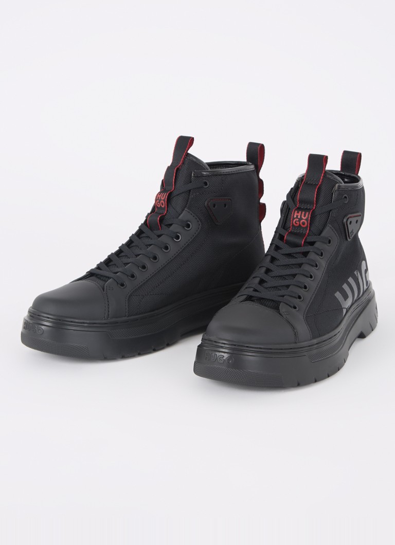 Pantofi HUGO BOSS Urian cu șireturi și logo