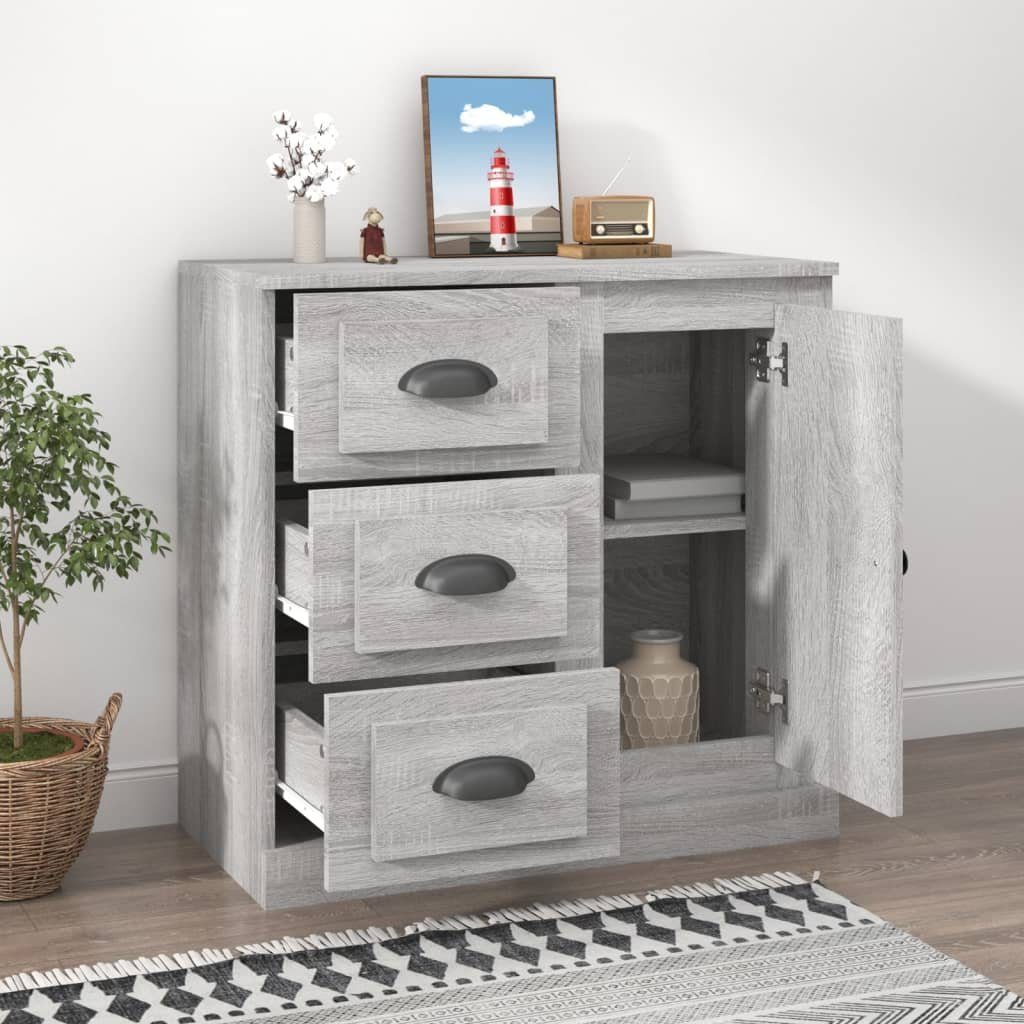vidaXL Sideboard Sideboard Grau Sonoma 70x35,5x67,5 cm Holzwerkstoff (1 St)