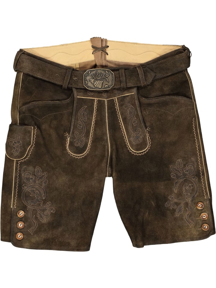 Spieth & Wensky Lederhose in Braun günstig kaufen