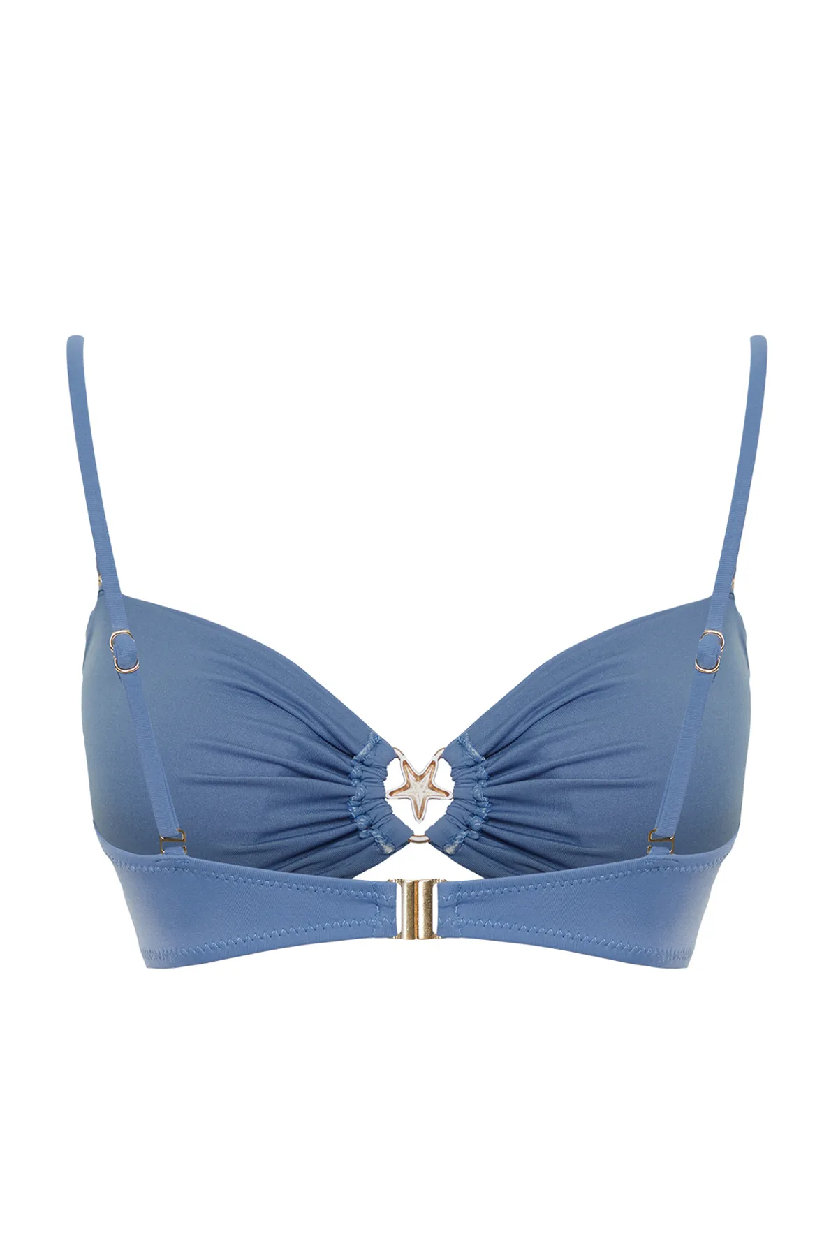 Trendyol Collection  Blaues trägerloses Accessoire-Bikinioberteil TBESS24BU00150