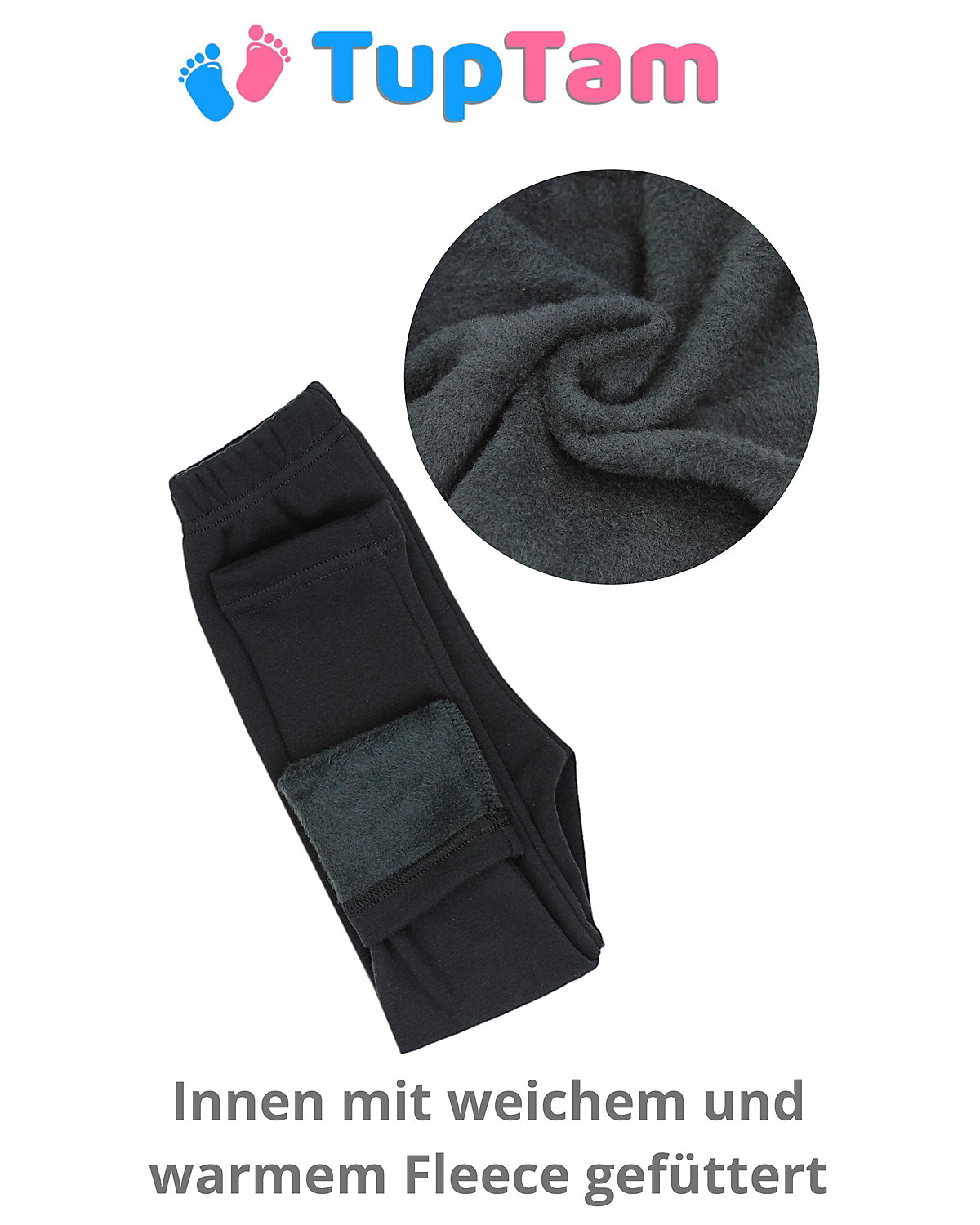 Mädchen Winter Leggings 2er PACK Gefüttert für Mädchen