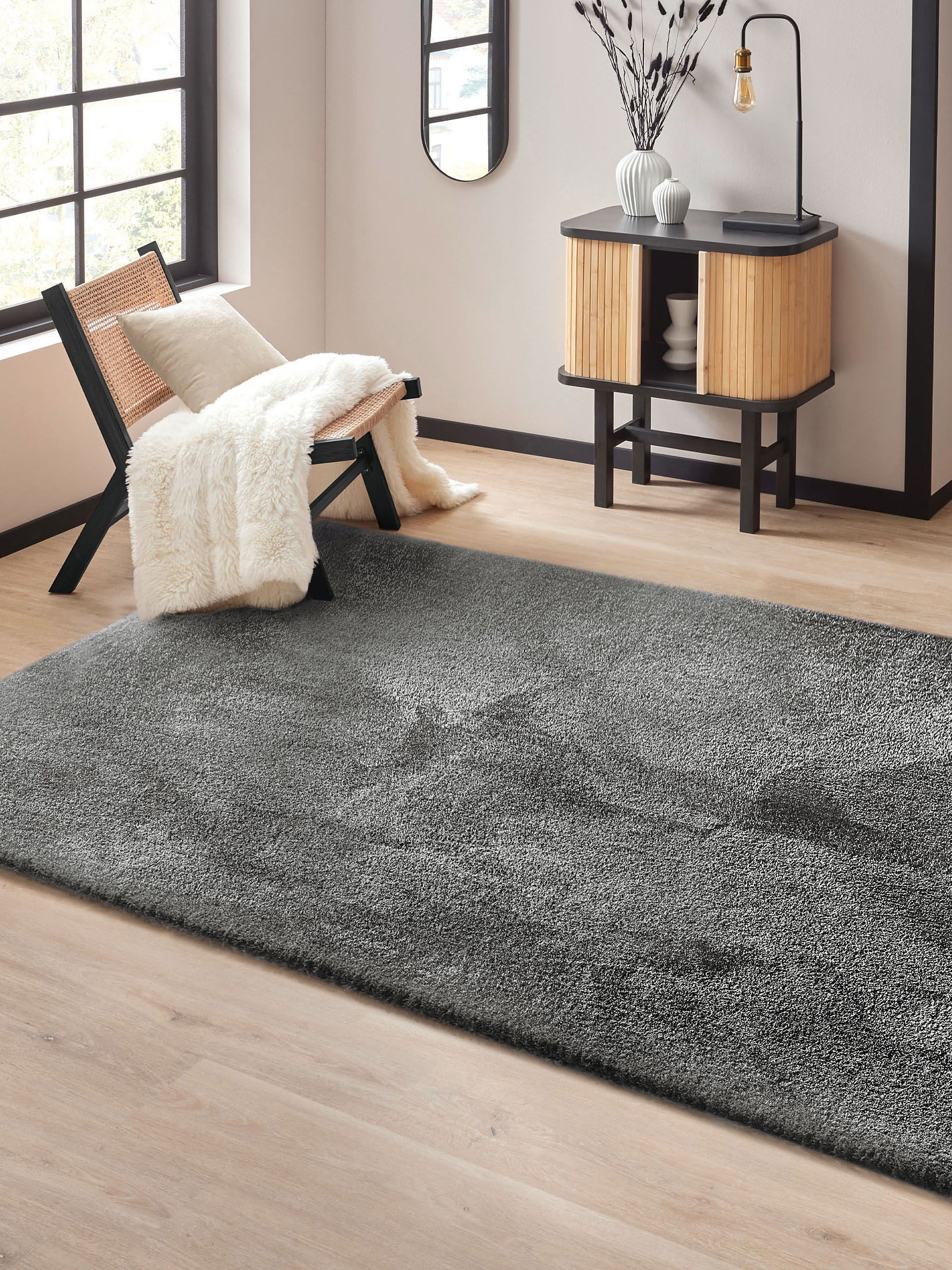 Tenderness Hochflor-Teppich, Titan