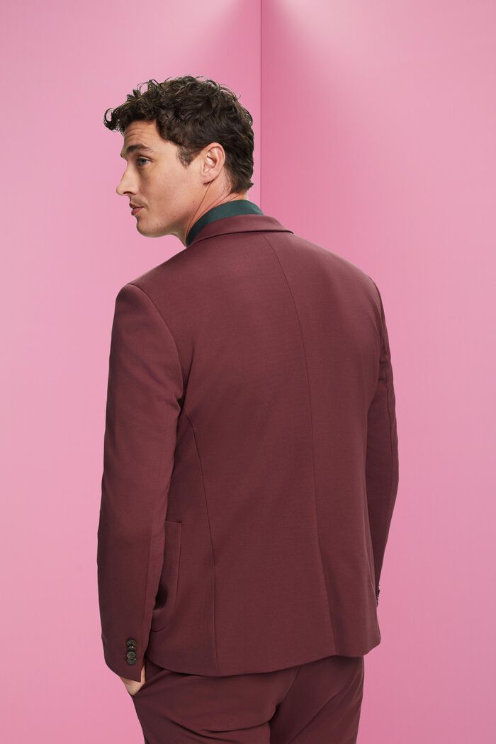 Einreihiger Piqué-Jersey-Blazer